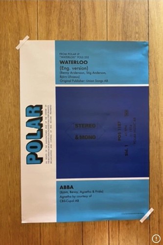 Abba waterloo polar poster new - abba,